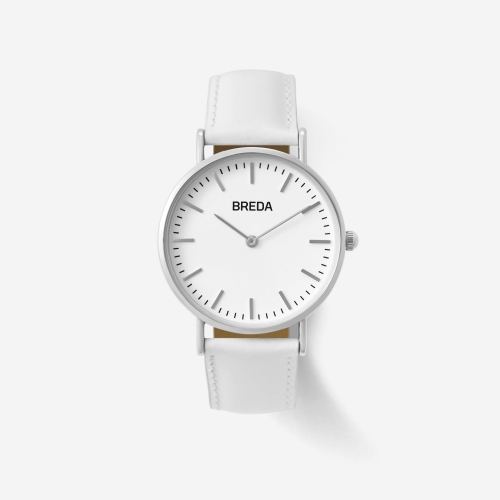 BREDA 시계 Lyra - Silver/White